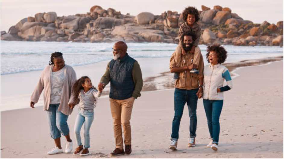 Family beach